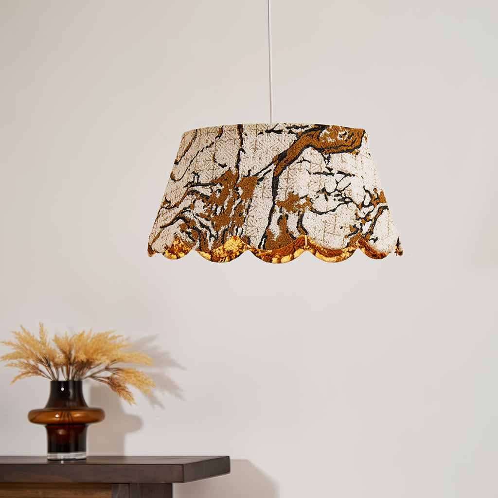 Marble Scallop Pendant Light
