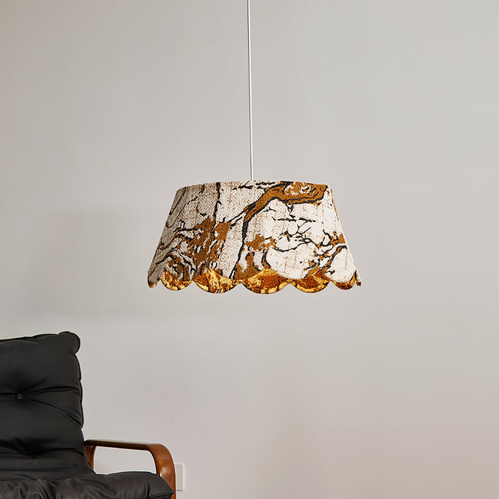 Marble Scallop Pendant Light