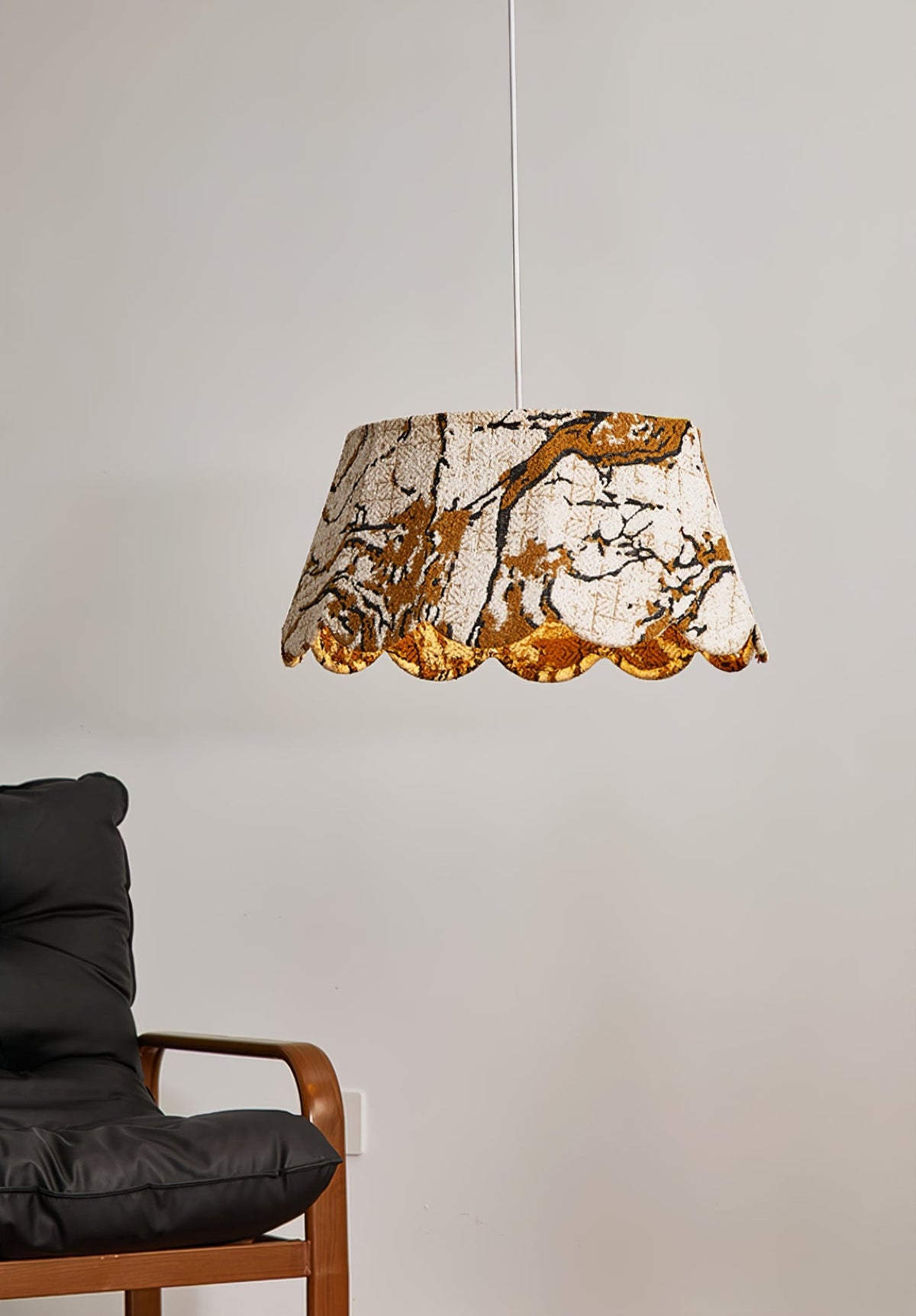 Marble Scallop Pendant Light