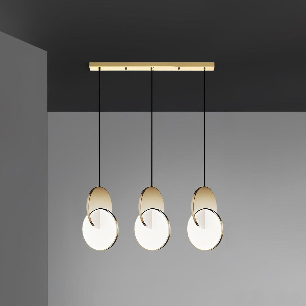 Double Disk Pendant Lamp