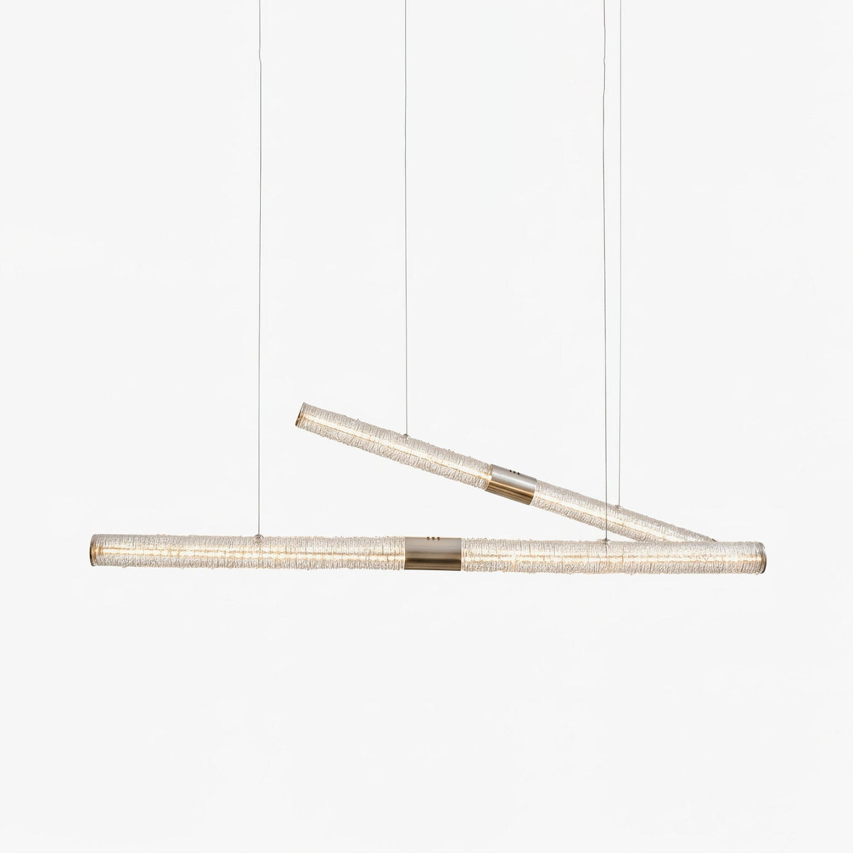 Crystal Stream Linear Pendant Lamp