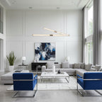 Crystal Stream Linear Pendant Lamp