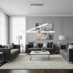Crystal Stream Linear Pendant Lamp