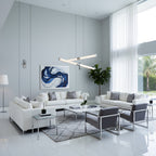 Crystal Stream Linear Pendant Lamp