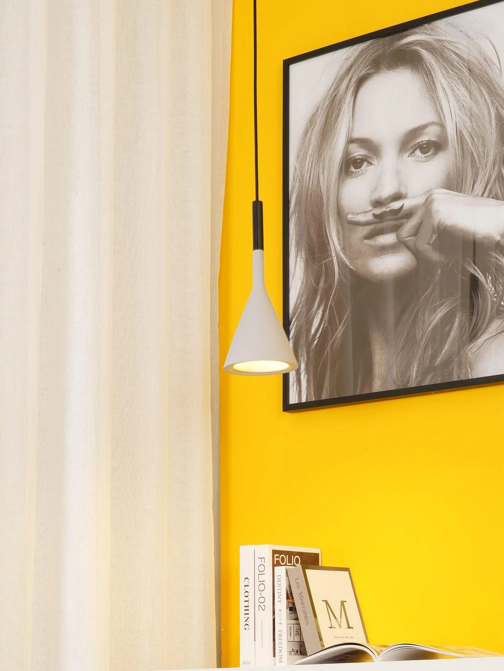 Conical Concrete Pendant Light