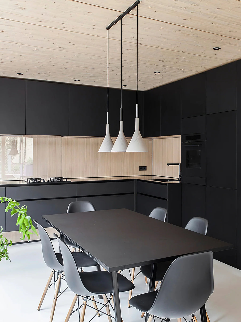 Conical Concrete Pendant Light