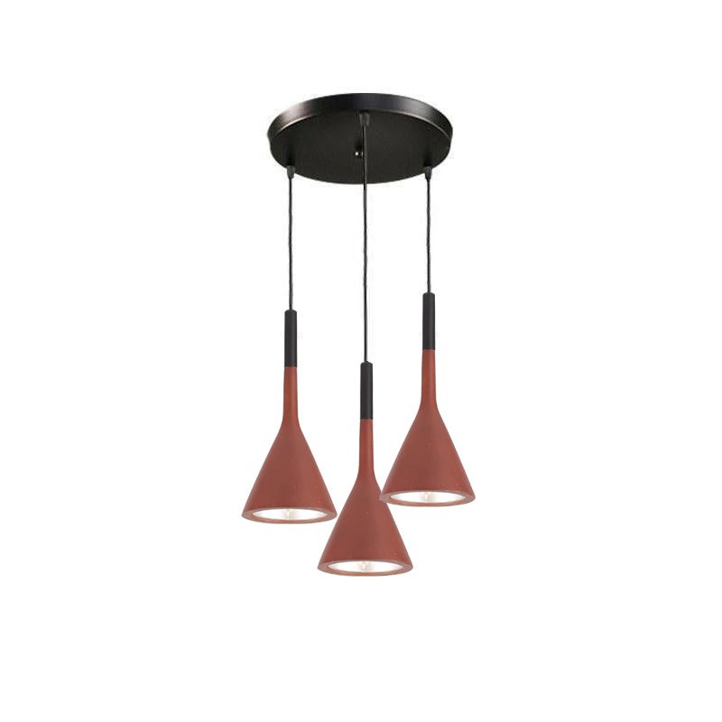 Conical Concrete Pendant Light