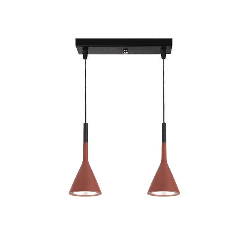 Conical Concrete Pendant Light