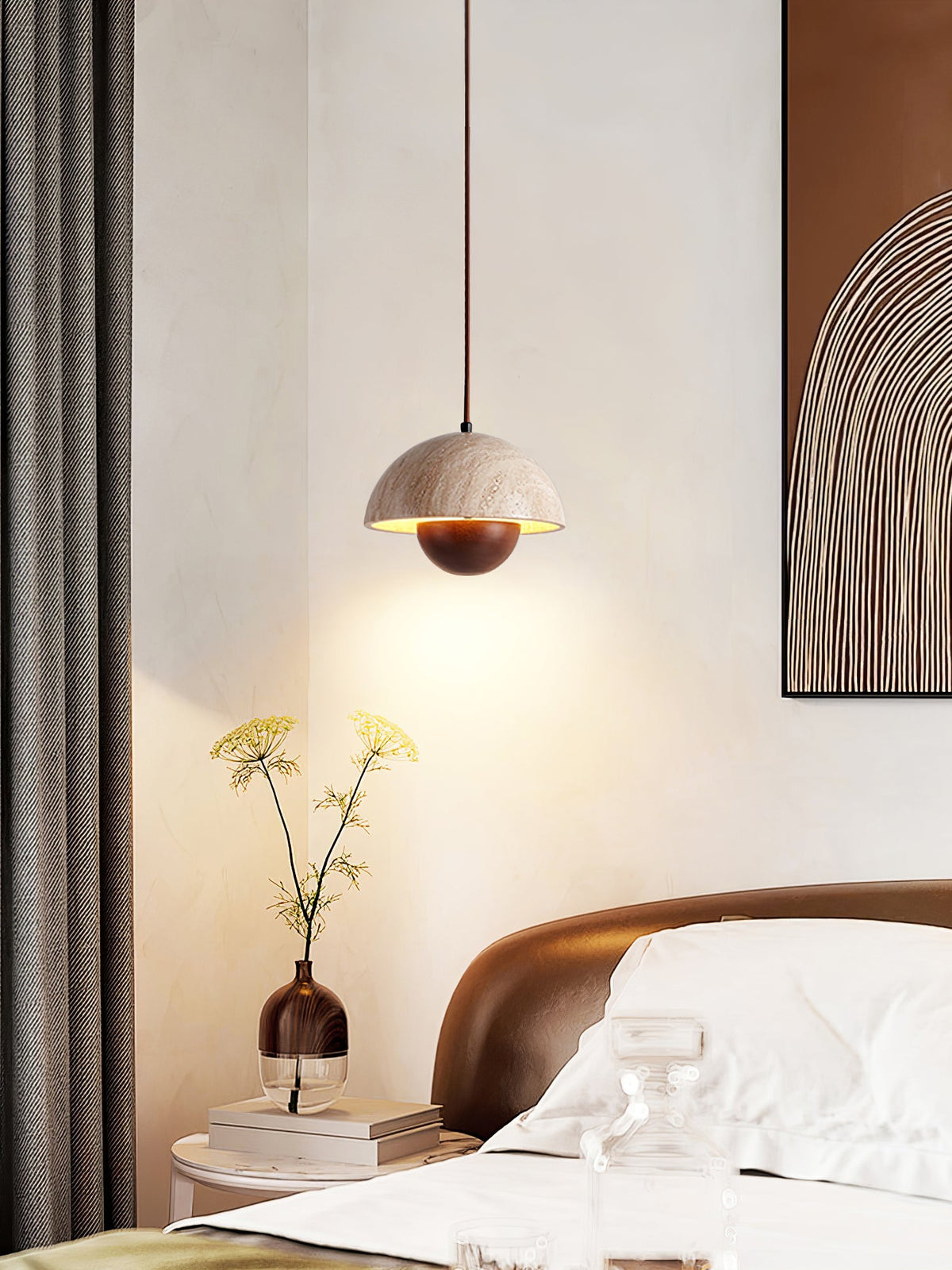 Bud Travertine Pendant Lamp