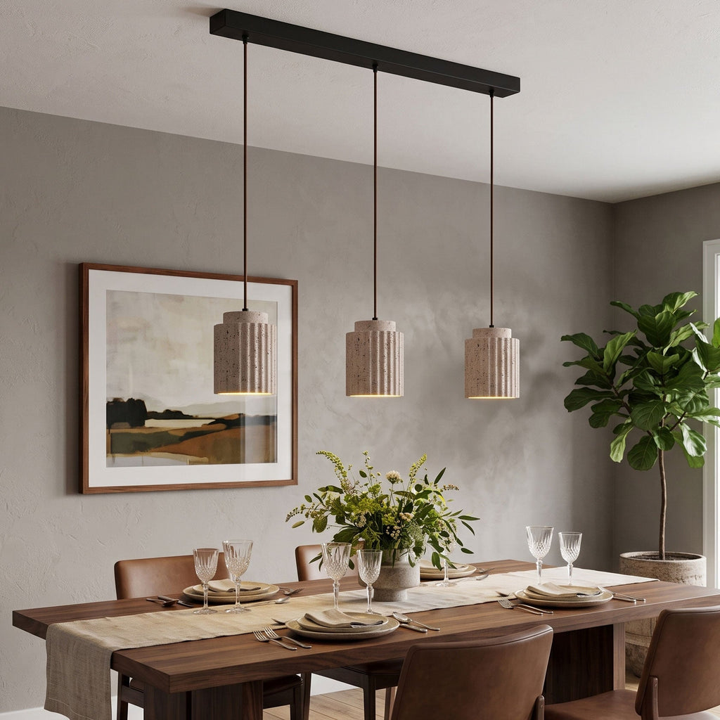 Caelia Travertine Pendant Light