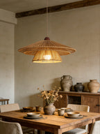 Avelora Paper Rattan Pendant Light