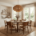 Meadow Tiered Rattan Chandelier