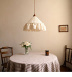 Linden Ruffled Stripe Pendant Light