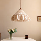 Linden Ruffled Stripe Pendant Light