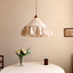 Linden Ruffled Stripe Pendant Light