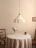 Linden Ruffled Stripe Pendant Light