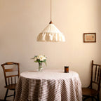 Linden Ruffled Stripe Pendant Light