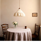 Linden Ruffled Stripe Pendant Light