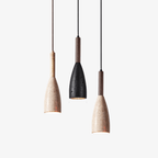 Travertine Teardrop Pendant Light