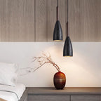 Travertine Teardrop Pendant Light