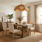 Lotus Woven Rattan Pendant Lamp