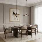 Walnut Wood Dish Pendant Light
