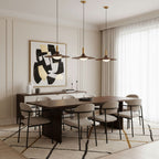 Walnut Wood Dish Pendant Light