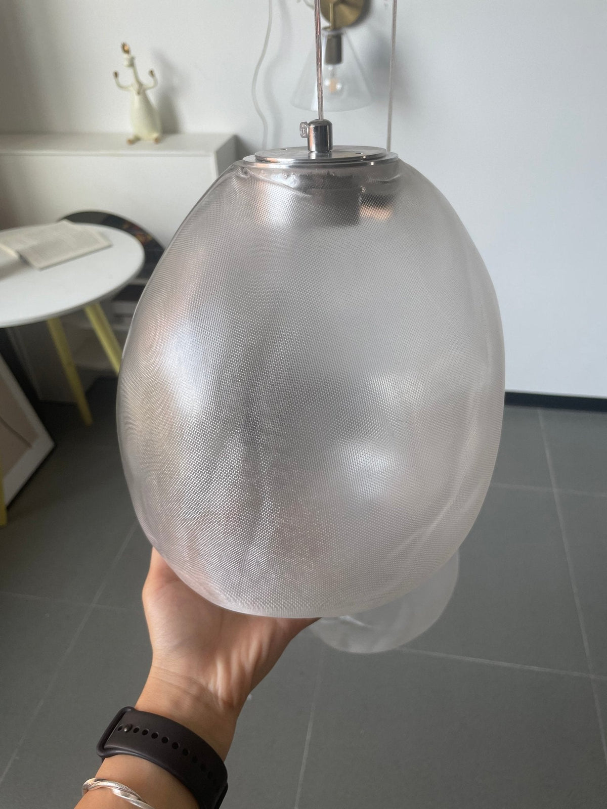 Liquid Glass Stone Pendant Light