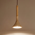 Verano Travertine Cone Pendant Light