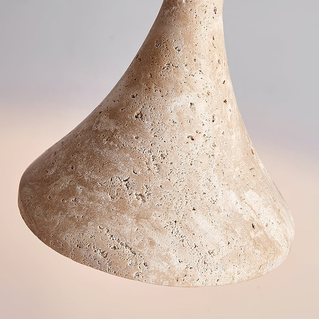 Verano Travertine Cone Pendant Light