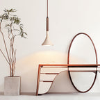 Verano Travertine Cone Pendant Light