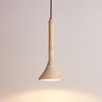 Verano Travertine Cone Pendant Light
