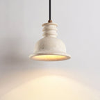 Travertine Ribbed Dome Pendant Light