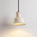 Travertine Ribbed Dome Pendant Light