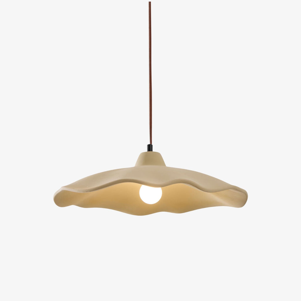 Concrete Petal Pendant Light
