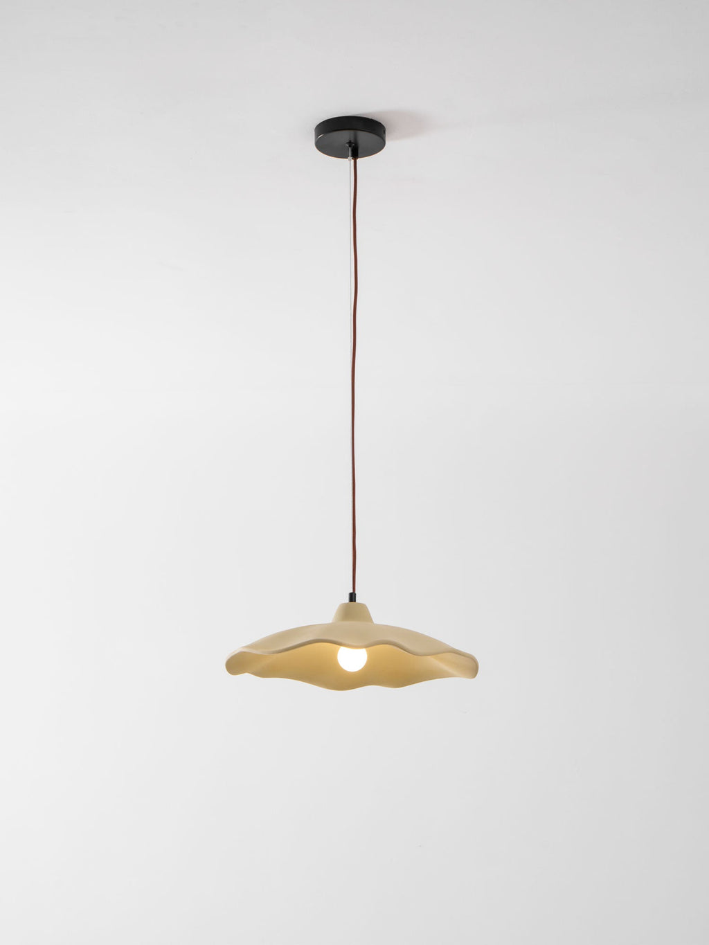 Concrete Petal Pendant Light