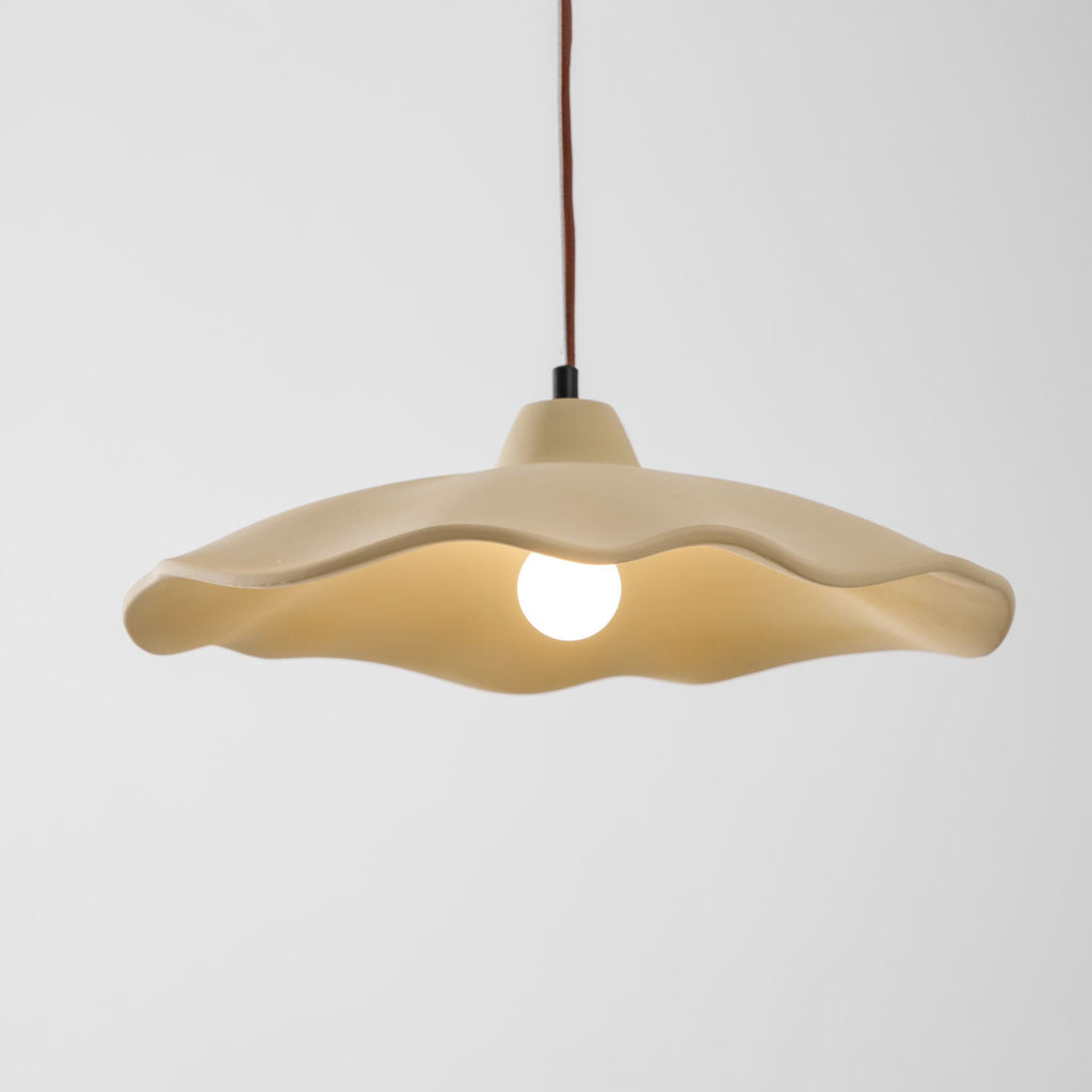 Concrete Petal Pendant Light