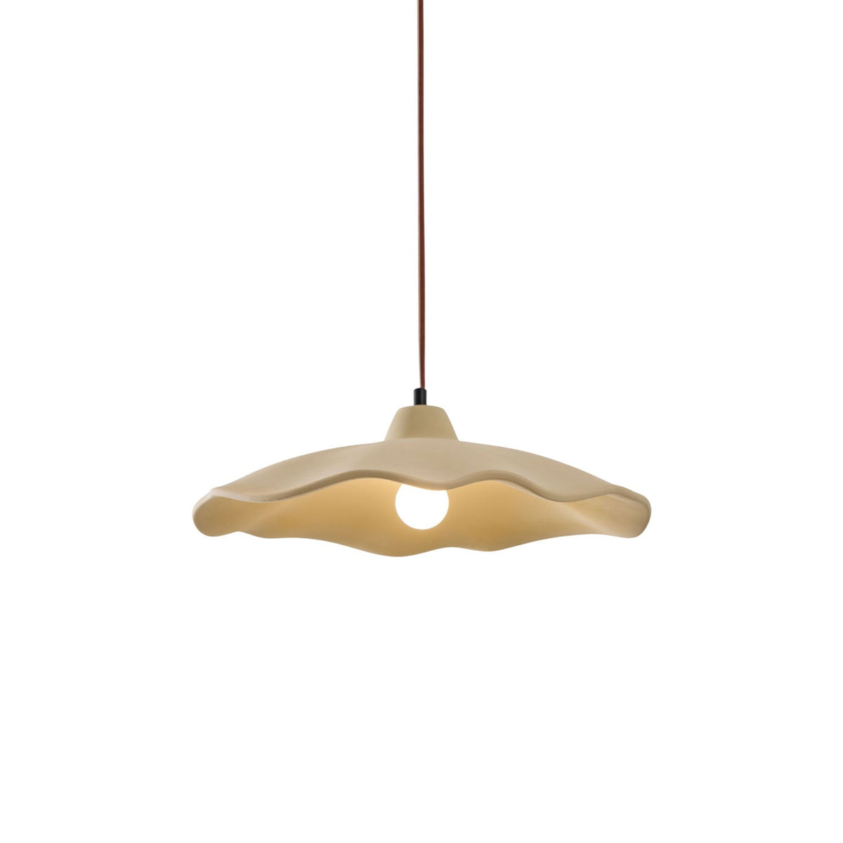 Concrete Petal Pendant Light
