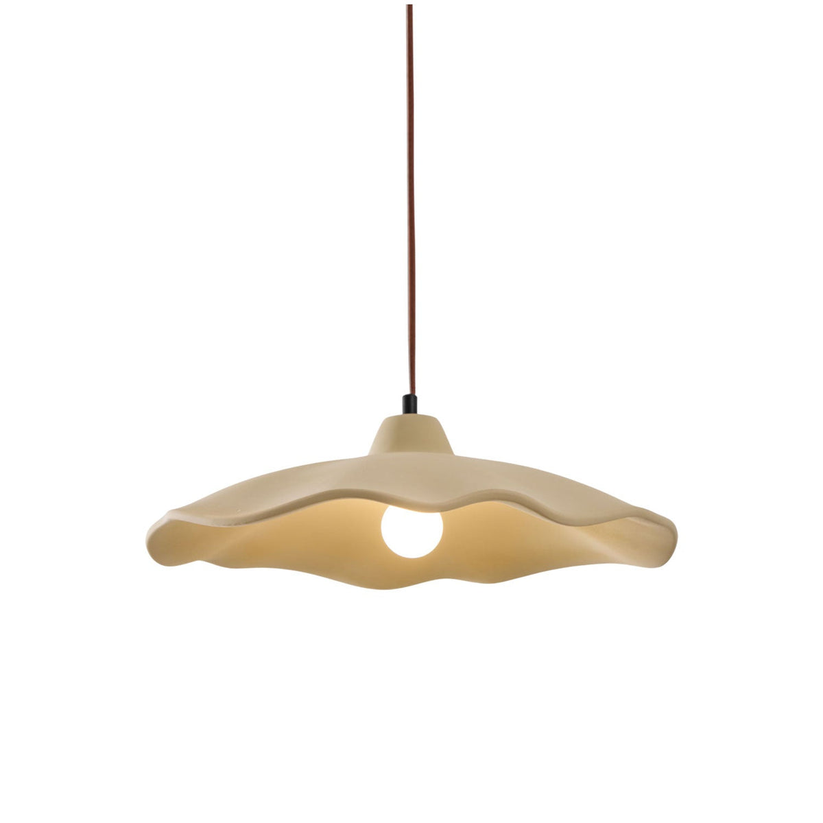 Concrete Petal Pendant Light