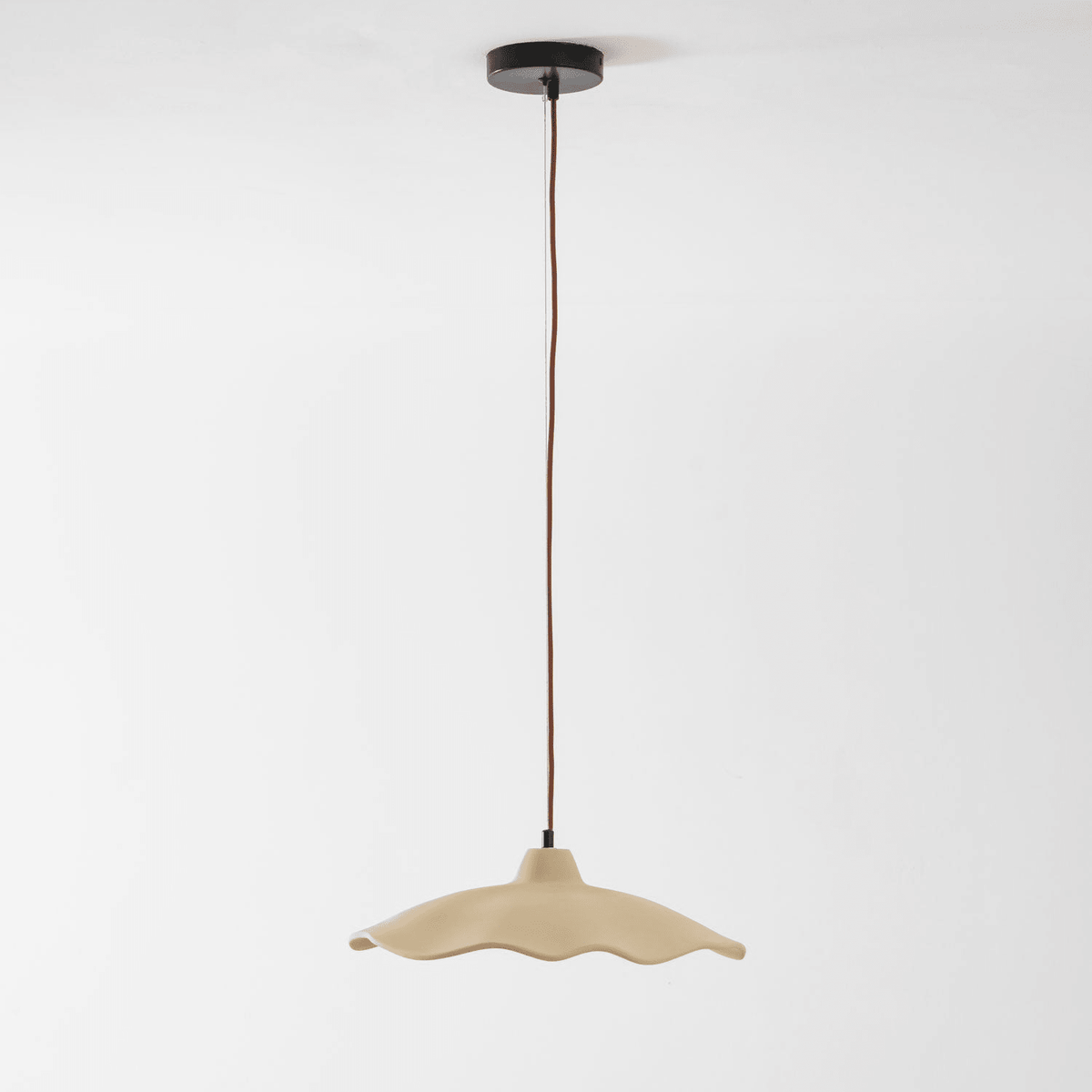 Concrete Petal Pendant Light