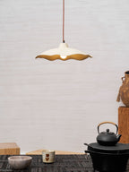 Concrete Petal Pendant Light