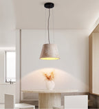 Travertine Cone Pendant Lamp