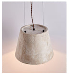 Travertine Cone Pendant Lamp