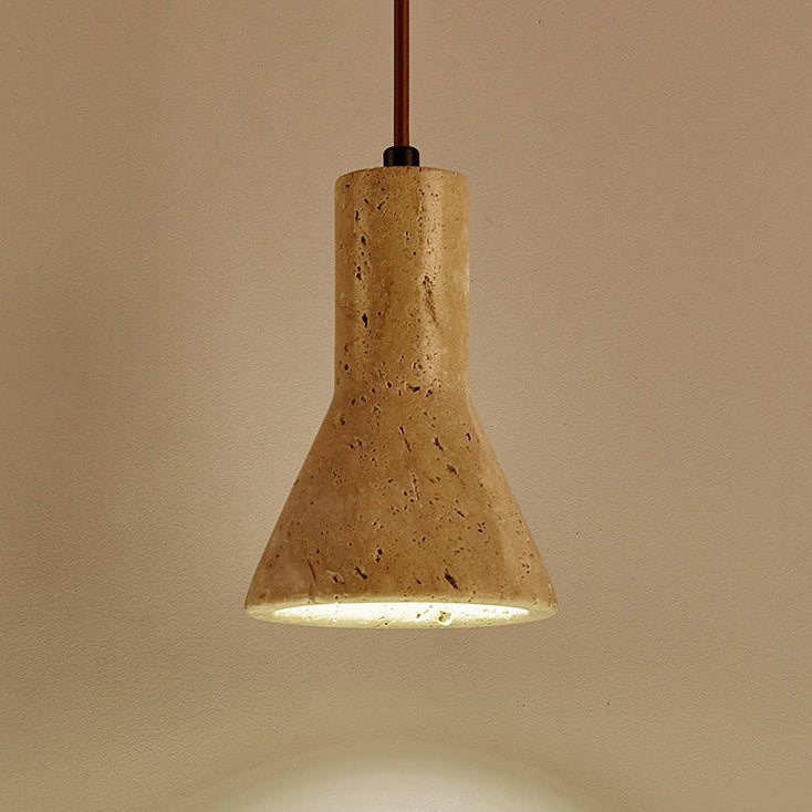 Funnel Travertine Pendant Lamp