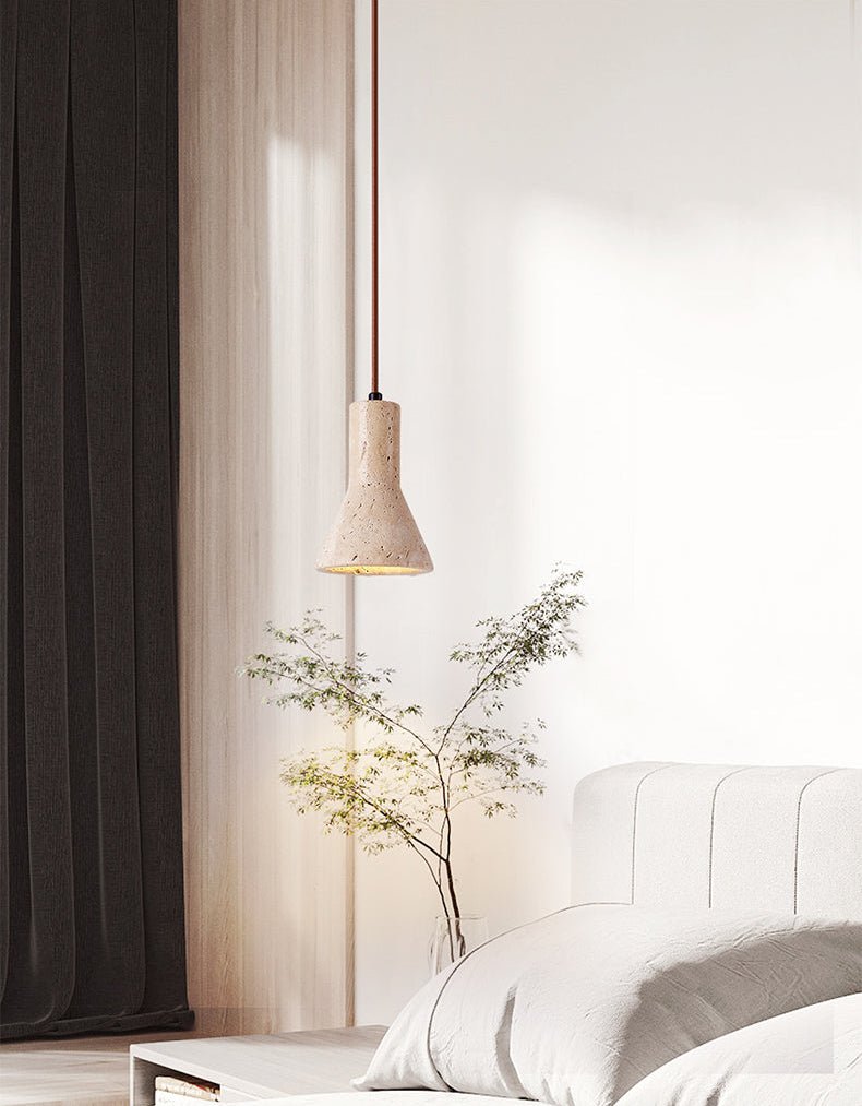 Funnel Travertine Pendant Lamp