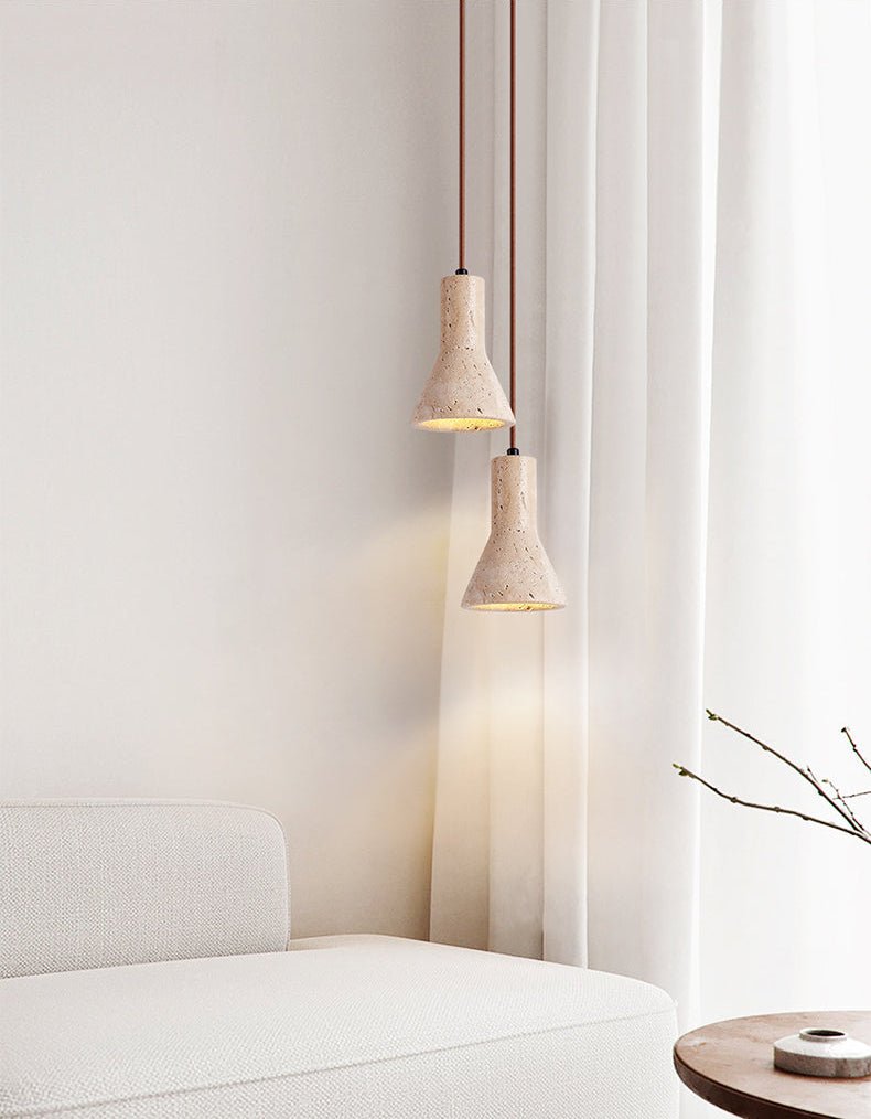 Funnel Travertine Pendant Lamp
