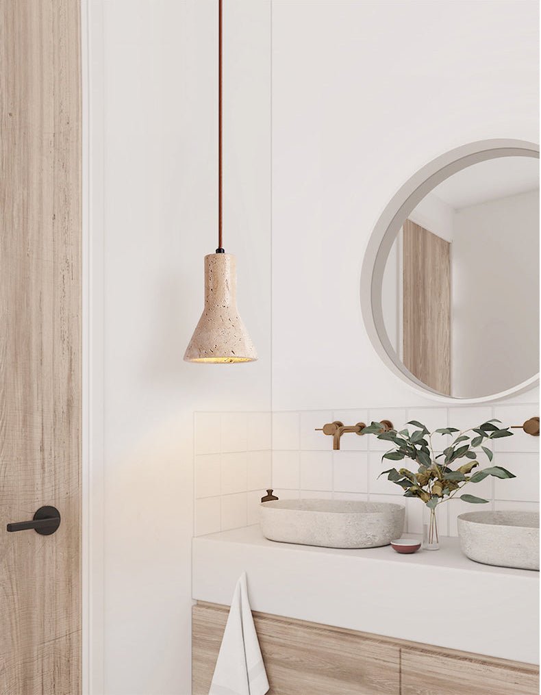 Funnel Travertine Pendant Lamp