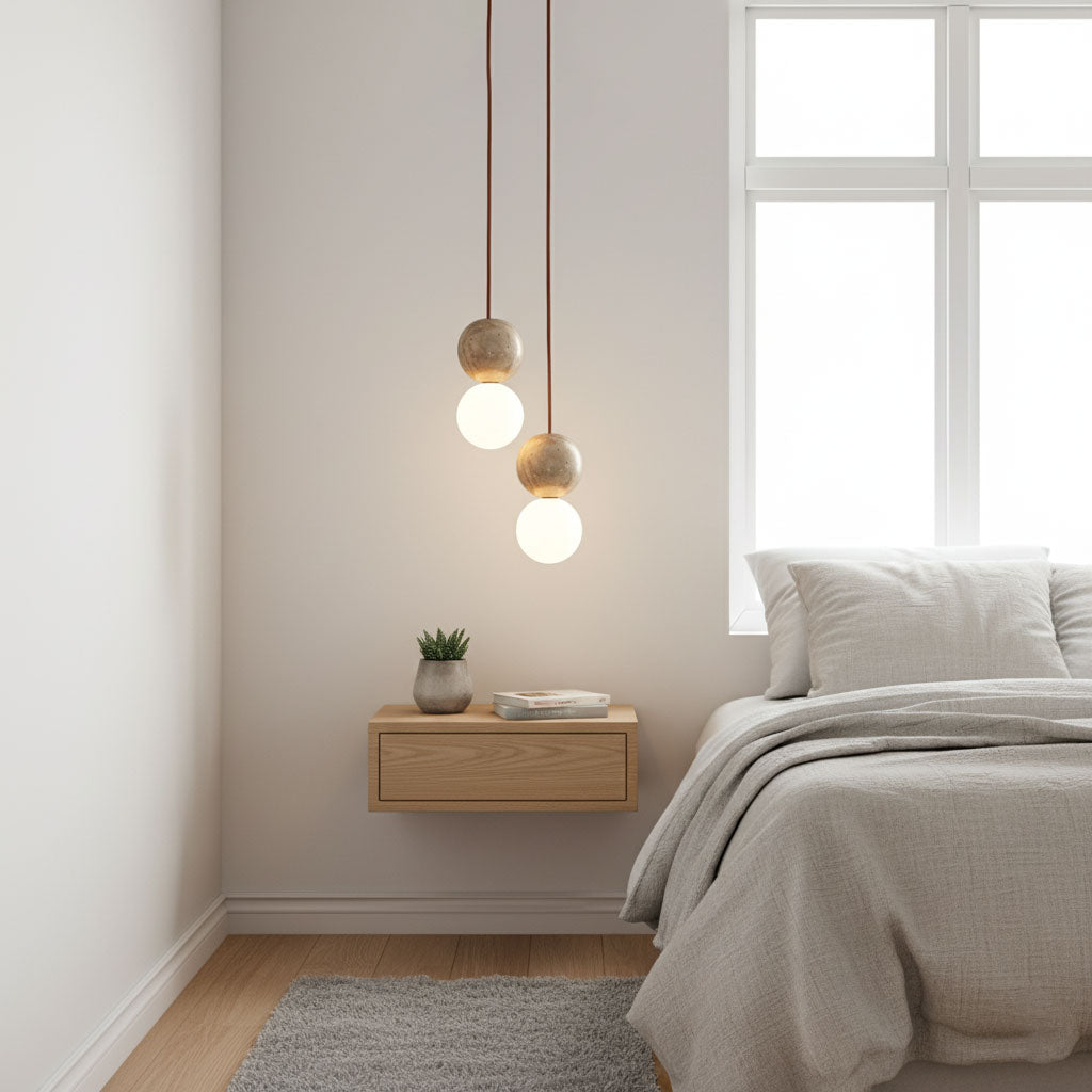 Camille Travertine Pendant Light