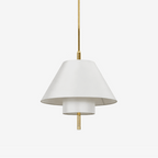 Tiered Empire Fabric Pendant
