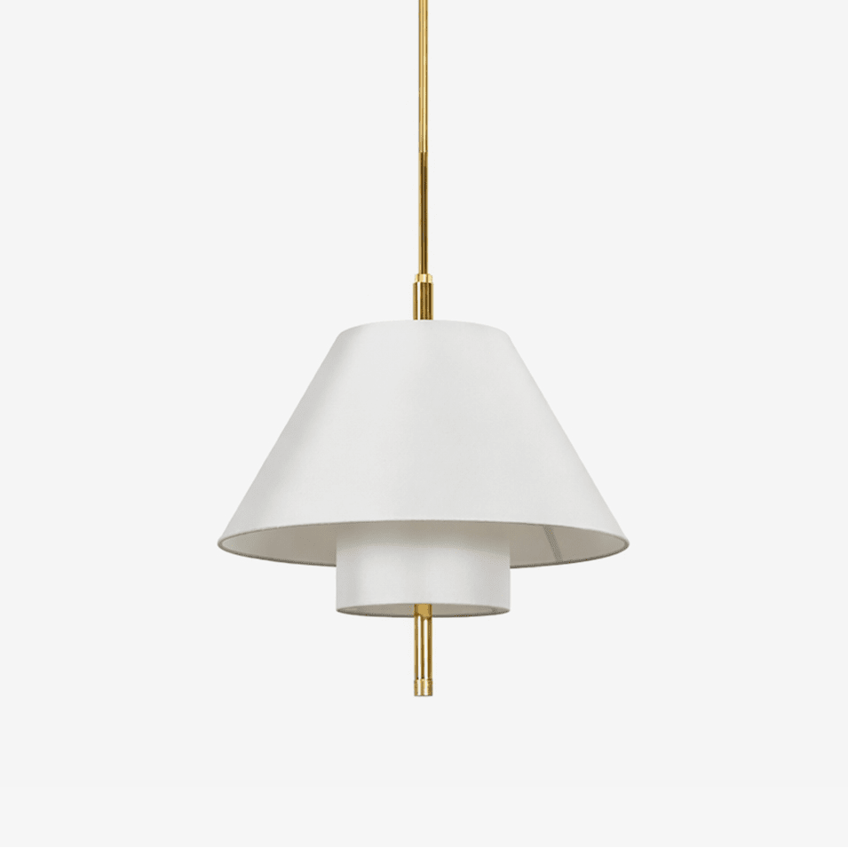 Tiered Empire Fabric Pendant